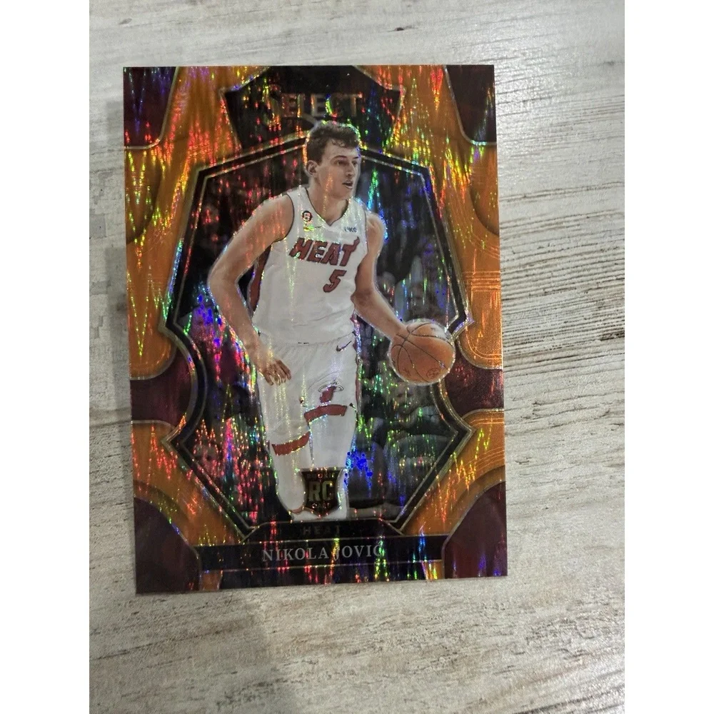 2022-23 Panini Select Nikola Jovic Rookie RC Orange Prizm Premier Level #170